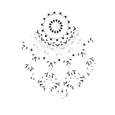 Grunge mürekkep sıçramasının basit illüstrasyonu