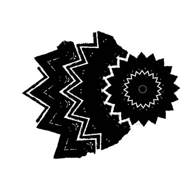 Grunge mürekkep sıçramasının basit illüstrasyonu