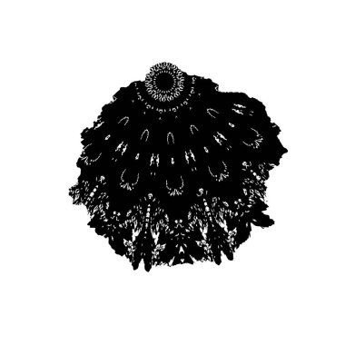 Grunge mürekkep sıçramasının basit illüstrasyonu