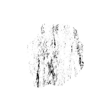 Beyaz arkaplanda soyut grunge siyah nokta izole