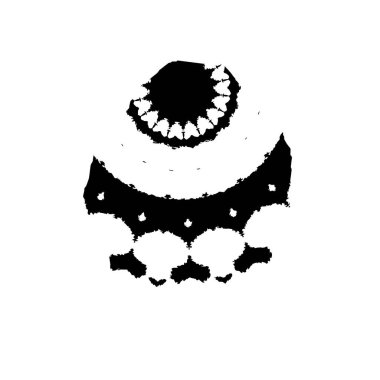 Grunge mürekkep sıçramasının basit illüstrasyonu