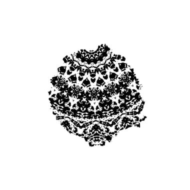 Grunge mürekkep sıçramasının basit illüstrasyonu