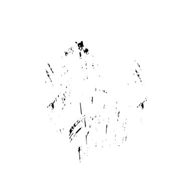 Beyaz arkaplanda soyut grunge siyah nokta izole