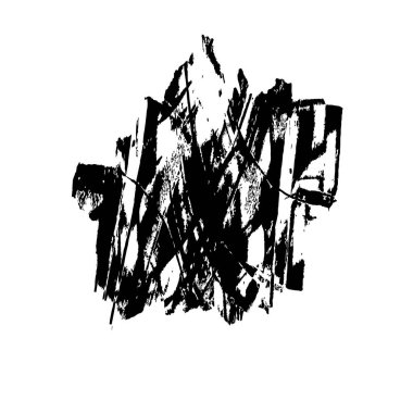 Grunge mürekkep sıçramasının basit illüstrasyonu