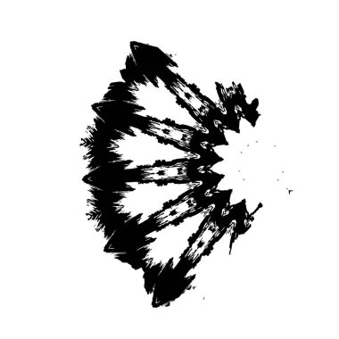 Grunge mürekkep sıçramasının basit illüstrasyonu