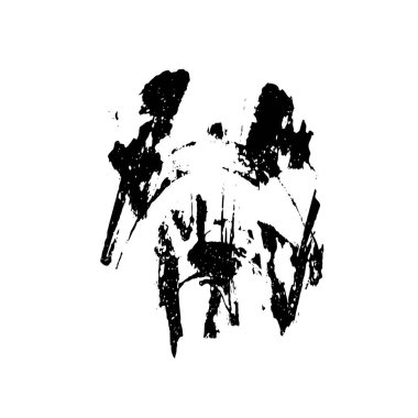 Grunge mürekkep sıçramasının basit illüstrasyonu