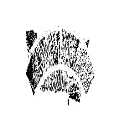 Grunge mürekkep sıçramasının basit illüstrasyonu