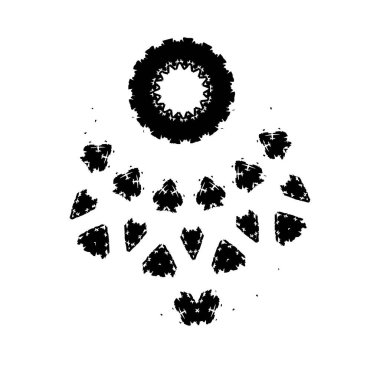 Grunge mürekkep sıçramasının basit illüstrasyonu