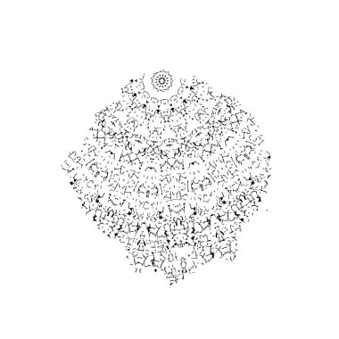 Grunge mürekkep sıçramasının basit illüstrasyonu