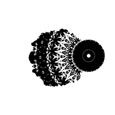 Grunge mürekkep sıçramasının basit illüstrasyonu