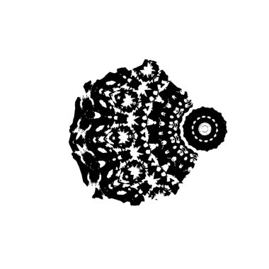 Grunge mürekkep sıçramasının basit illüstrasyonu