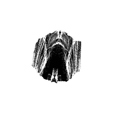 Grunge mürekkep sıçramasının basit illüstrasyonu