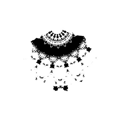 Grunge mürekkep sıçramasının basit illüstrasyonu