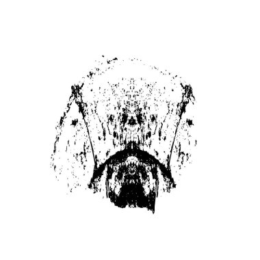 Grunge mürekkep sıçramasının basit illüstrasyonu