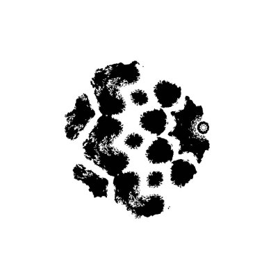 Grunge mürekkep sıçramasının basit illüstrasyonu