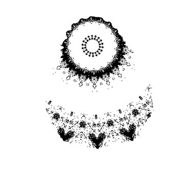 Grunge mürekkep sıçramasının basit illüstrasyonu