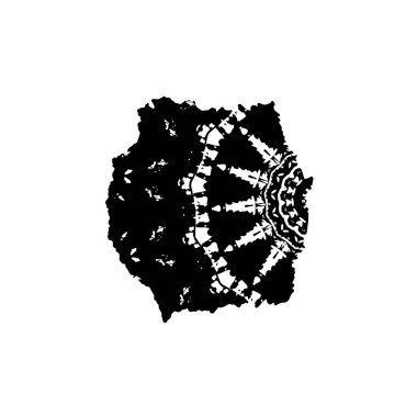 Grunge mürekkep sıçramasının basit illüstrasyonu