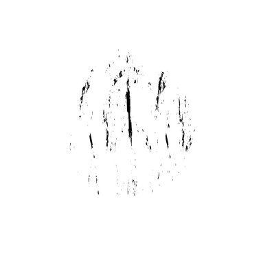 Beyaz arkaplanda soyut grunge siyah nokta izole