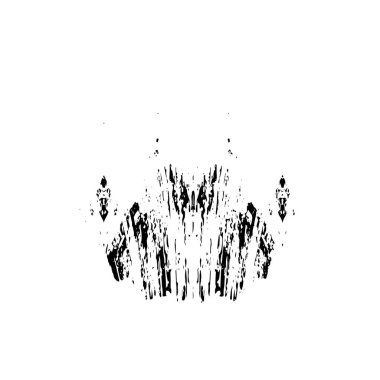 Beyaz arkaplanda soyut grunge siyah nokta izole