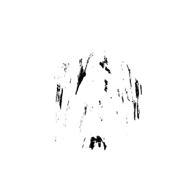 Beyaz arkaplanda soyut grunge siyah nokta izole