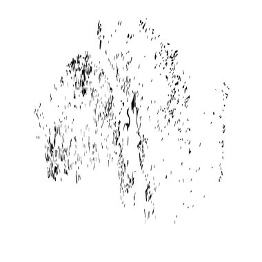 Beyaz arkaplanda soyut grunge lekesi, vektör illüstrasyonu