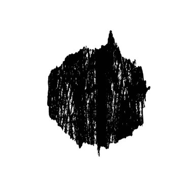 Beyaz arkaplanda soyut grunge siyah nokta izole