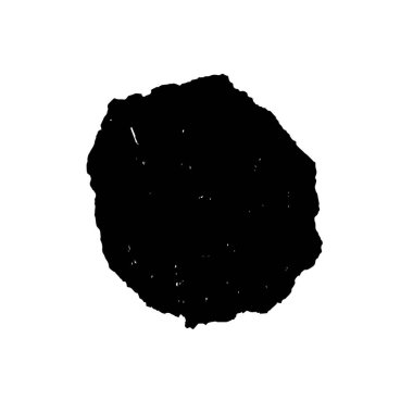 Beyaz arkaplanda soyut grunge siyah nokta izole
