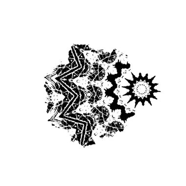 siyah ve beyaz monokrom yıpranmış arka plan soyut dokusu 