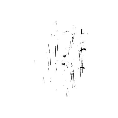 Siyah fırça darbeleri ve doku izole. soyut elle boyanmış elementler.