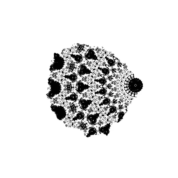 siyah mürekkep fırçası darbesi beyaz arkaplanda izole edildi