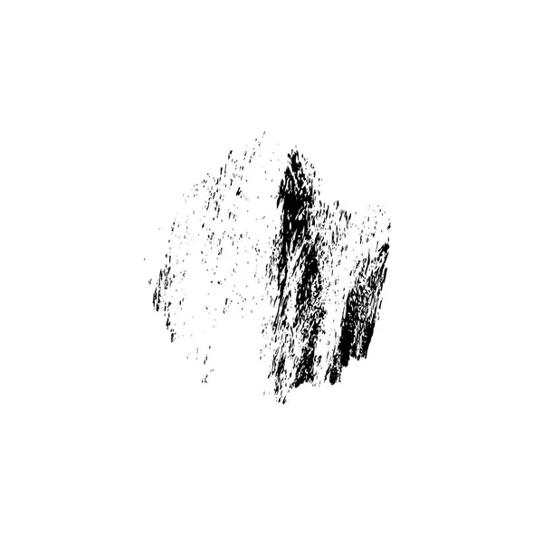 Pennellata Inchiostro Nero Sfondo Bianco — Vettoriale Stock