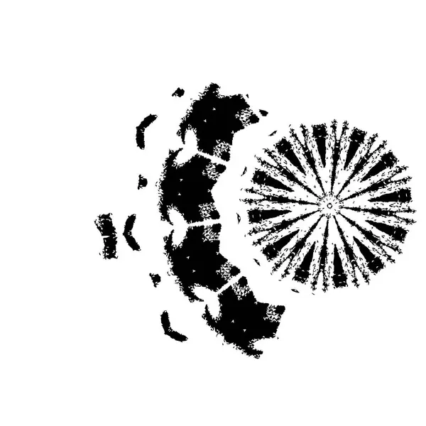 Grunge mürekkep sıçramasının basit illüstrasyonu