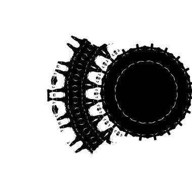siyah ve beyaz monokrom yıpranmış arka plan soyut dokusu 