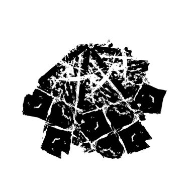 Grunge dokuyu örtüyor. Soyut siyah beyaz arka plan. Tek renkli vintage yüzey        