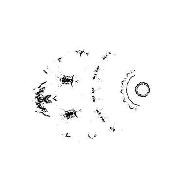 siyah ve beyaz monokrom yıpranmış arka plan soyut dokusu 