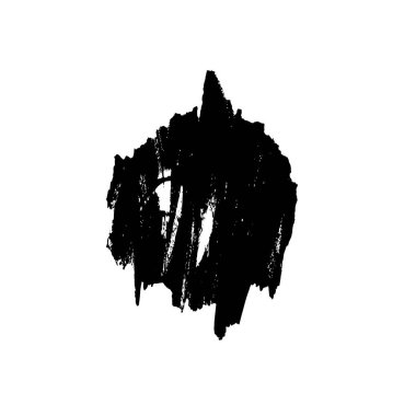 grunge siyah fırça darbesi, vektör illüstrasyonu