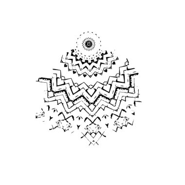 soyut siyah ve beyaz grunge şablonu, vektör illüstrasyonu