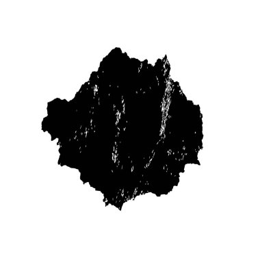 Beyaz arkaplanda siyah grunge mürekkep fırçası darbeleri. 