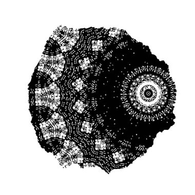 soyut siyah ve beyaz grunge şablonu, vektör illüstrasyonu