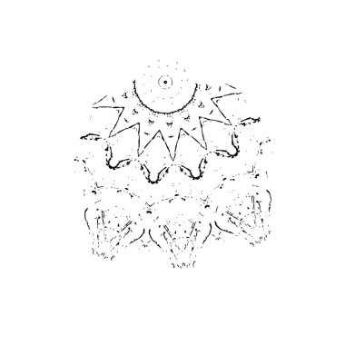 soyut siyah ve beyaz grunge şablonu, vektör illüstrasyonu