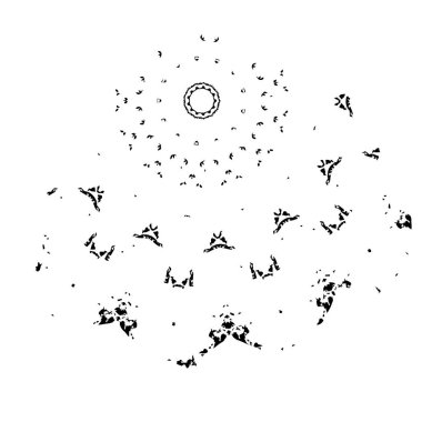 siyah ve beyaz monokrom yıpranmış arka plan soyut dokusu 