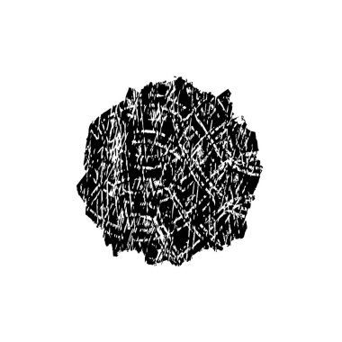 Beyaz arkaplanda siyah grunge mürekkep fırçası darbeleri. 