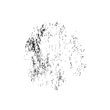 Beyaz arkaplanda soyut mürekkep lekesi, vektör illüstrasyonu