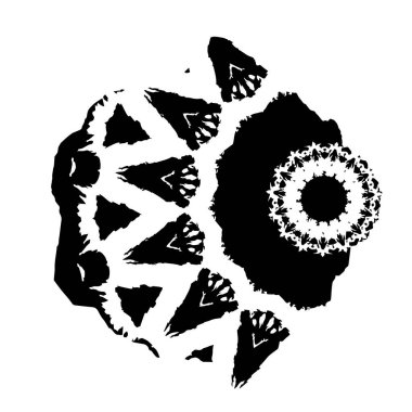 Soyut grunge arkaplanı. Monokrom dokusu. Siyah ve beyaz desenli arkaplan