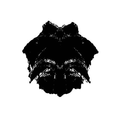 Beyaz arkaplanda soyut grunge siyah nokta izole