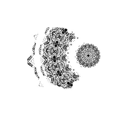 Soyut grunge arkaplanı. Monokrom dokusu. Siyah ve beyaz desenli arkaplan