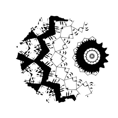 Soyut siyah ve beyaz grunge monokrom arkaplanı