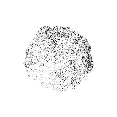 Beyaz arkaplanda soyut grunge siyah nokta izole