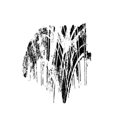  beyaz arkaplanda mürekkep fırçası darbesi