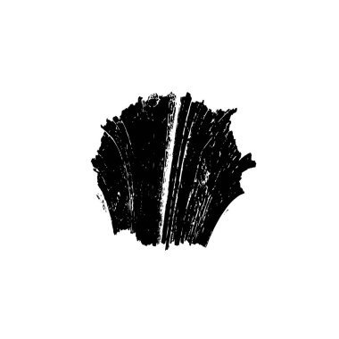  beyaz arkaplanda mürekkep fırçası darbesi